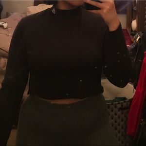 Cropped Adidas Mock-Neck